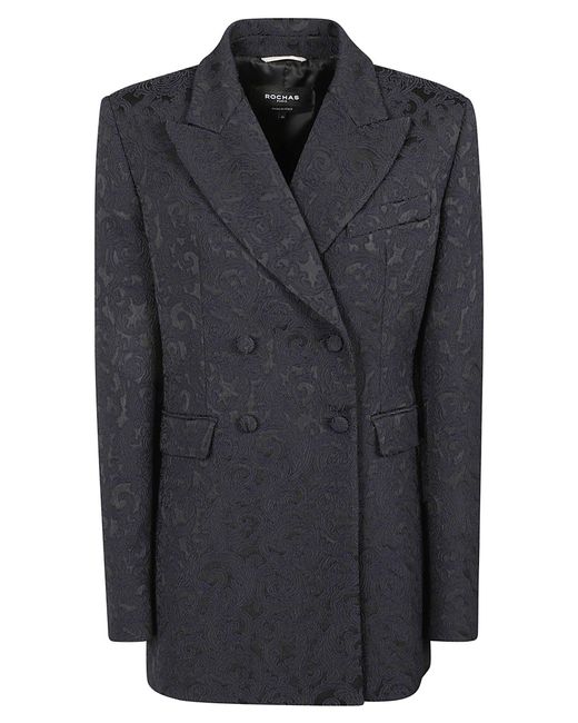 Rochas Doublebreast Embroidered Dinner Jacket in Black Lyst UK