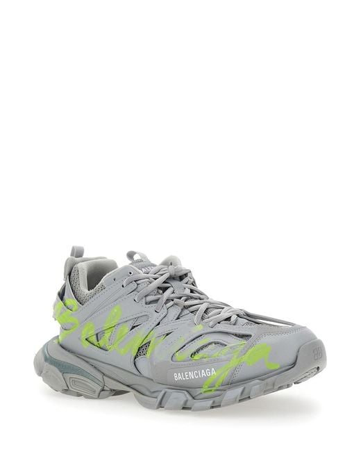 Balenciaga Green Sneakers Track Polyurethane Trainers for men