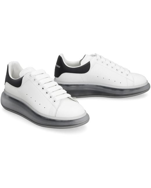 Alexander McQueen White Leather Low-top Sneakers for men