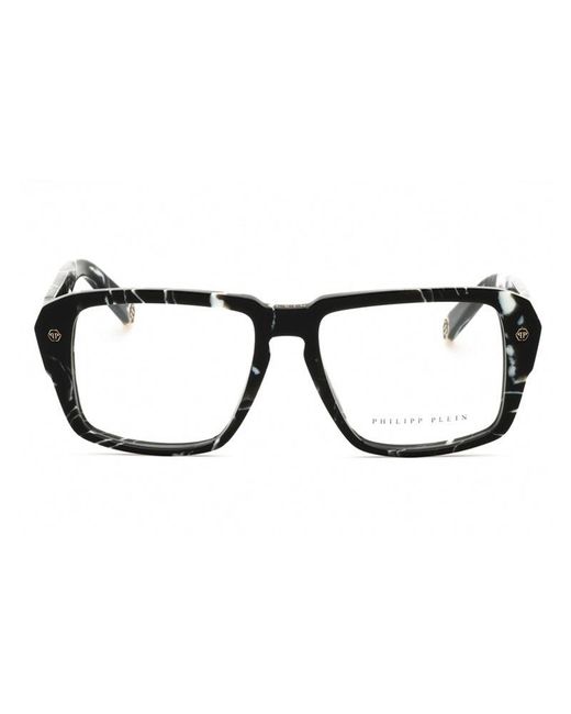 Philipp Plein Black Frame And Lens Eyeglasses