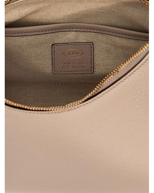 Tod's Gray T Timeless Shoulder Bags