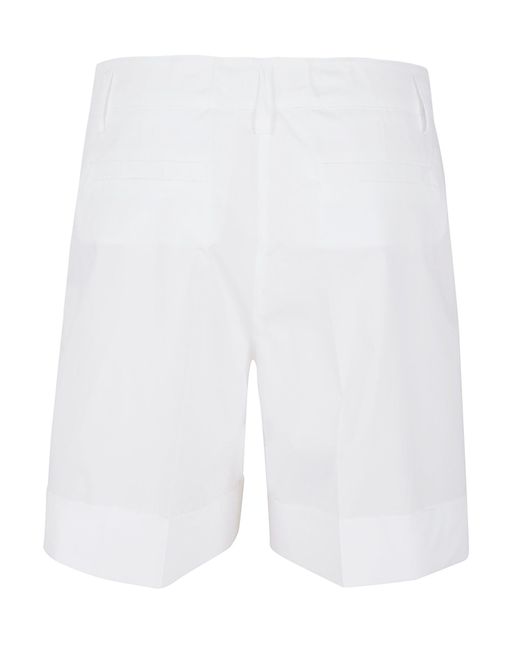 P.A.R.O.S.H. White Cotton Shorts