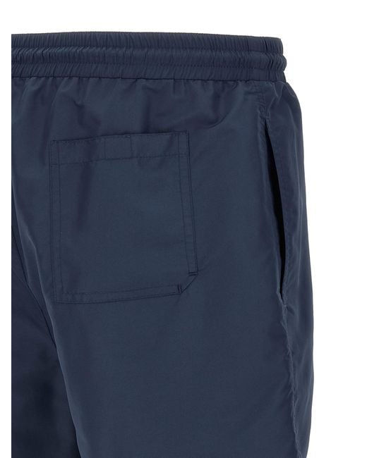 Brunello Cucinelli Blue Polyester Swim Shorts for men