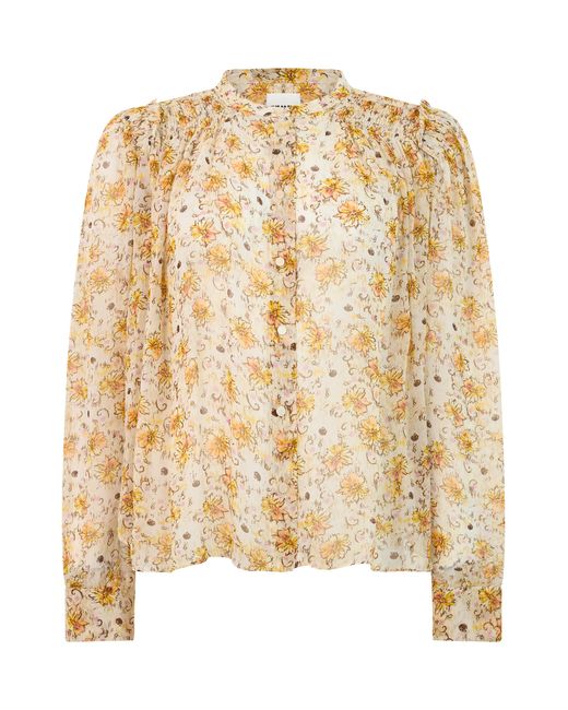 Isabel Marant Metallic Shirt Light-Ecru/Ecru Viscose