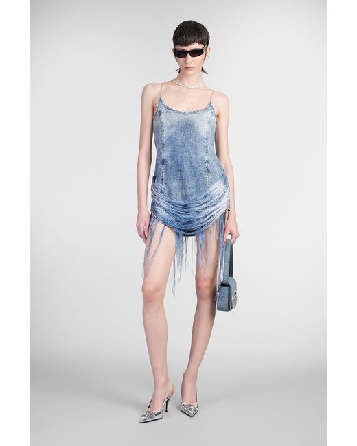 スカート DIESEL 'De-Dra-Short-Fsg' dress DIESEL De Dra Short Fsg Dress in Blue | Lyst