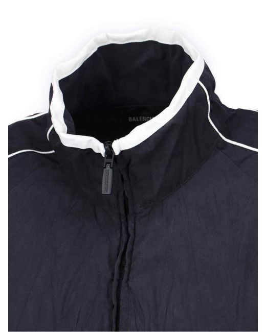 Balenciaga Blue Giazza Zip Logo