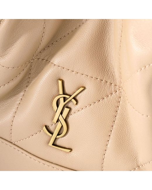 Saint Laurent White Leather Clutch Shoulder Bags