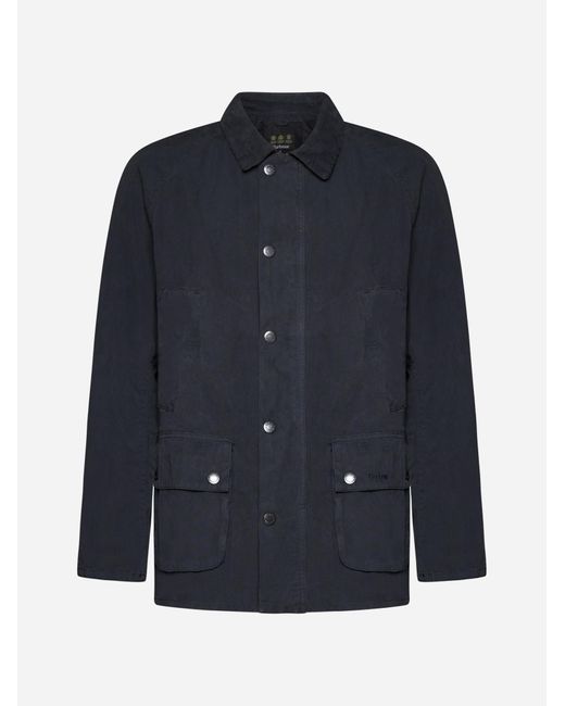 Barbour Blue Ashby Cotton Jacket for men