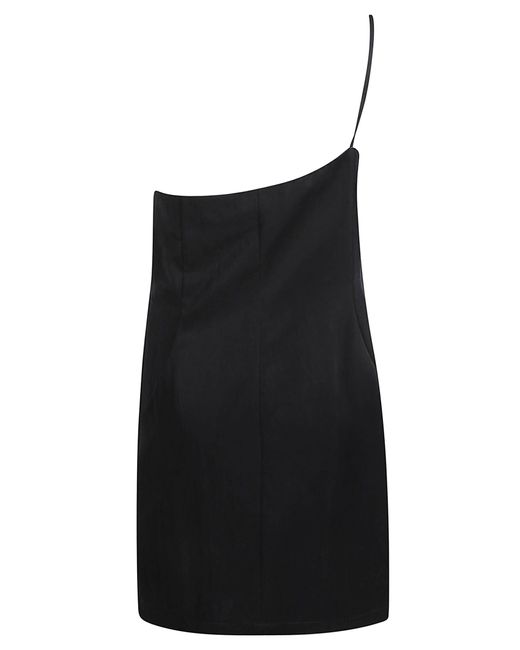 Blumarine Black Large Flower Detail Sleeveless Dress