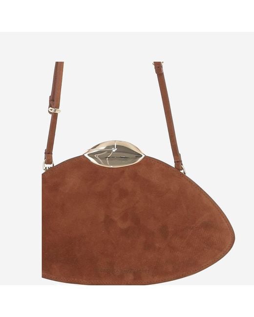 Benedetta Bruzziches Brown Belle De Jour Suede Bag