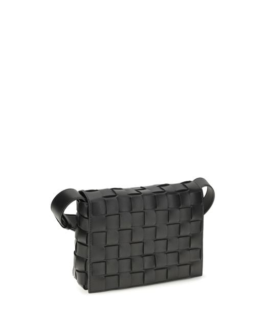 Bottega Veneta Gray Messenger Crossbody Bag Orto- Calf Leather Shoulder for men