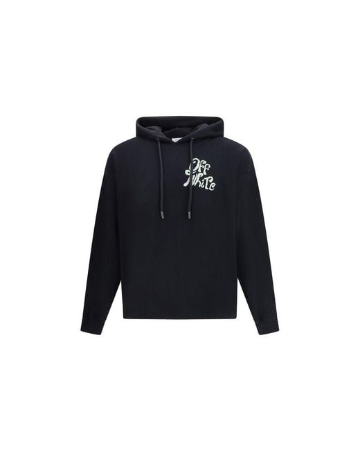 Off-White c/o Virgil Abloh Blue Cotton Hoodie for men