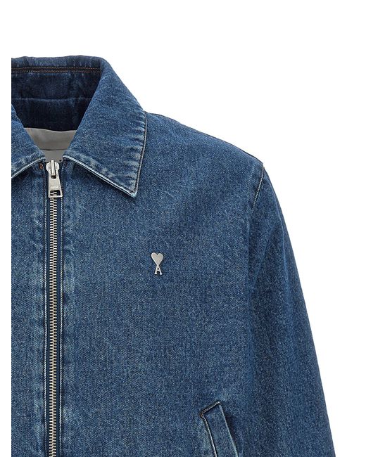 AMI Blue 'Ami De Coeur' Jacket for men