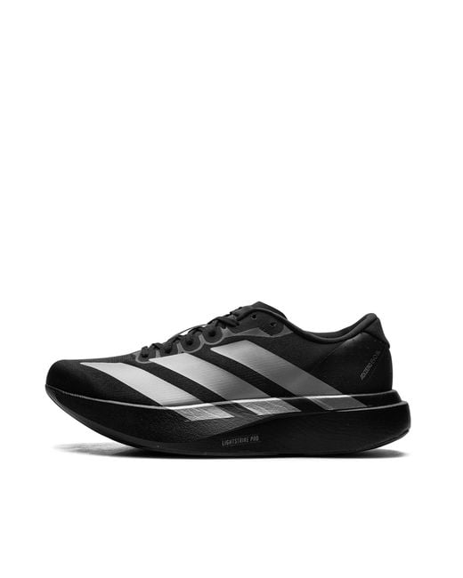Adidas Black Sneakers Adizero Evo Core/Iron Metallic/ Four Trainers for men
