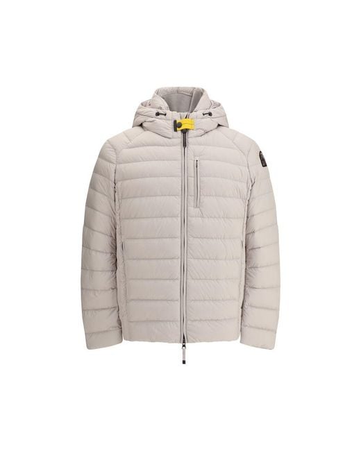 Parajumpers Gray Polyamide Full-Length Jacket for men