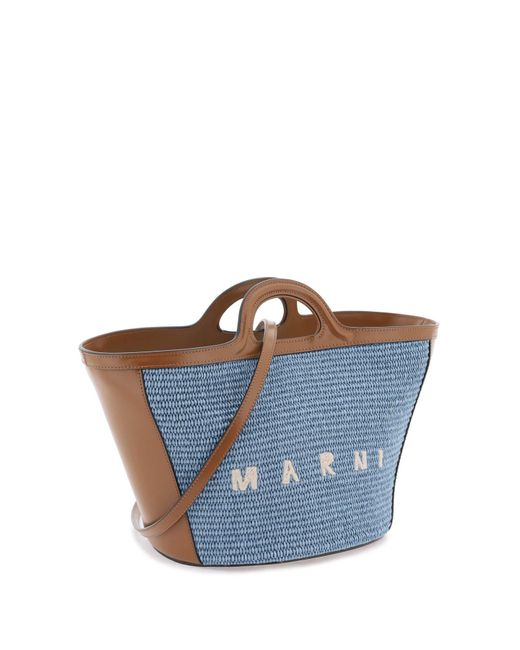 Marni Blue Tropicalia Small Handbag
