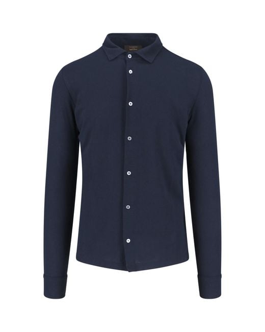 Zanone Blue Shirts Cotton for men