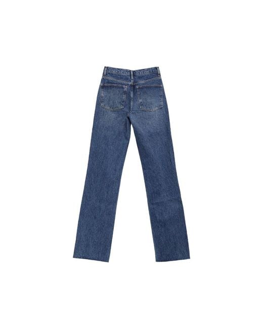 Frankie Shop Blue Straight-Leg Jeans Dalston Denim Cotton