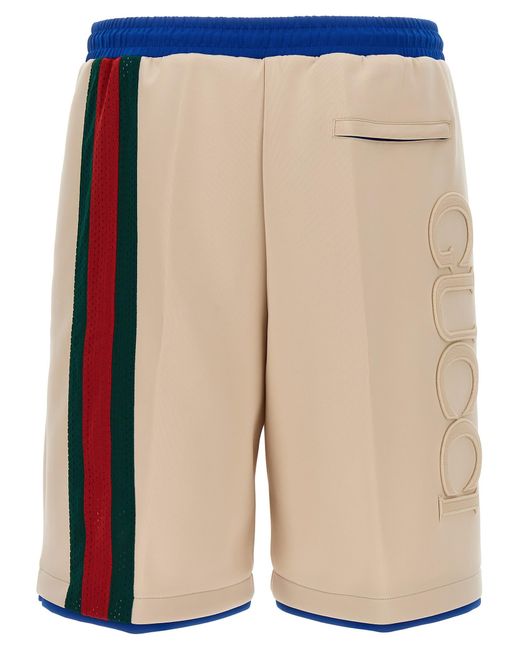 Gucci Natural Logo Bermuda Shorts for men