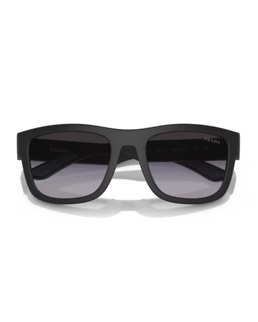 Prada Linea Rossa Black Ps 01Zs 1Bo09U Nero Opaco Sunglasses for men