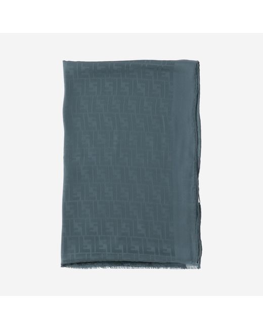 Fendi Green Silk Scarf
