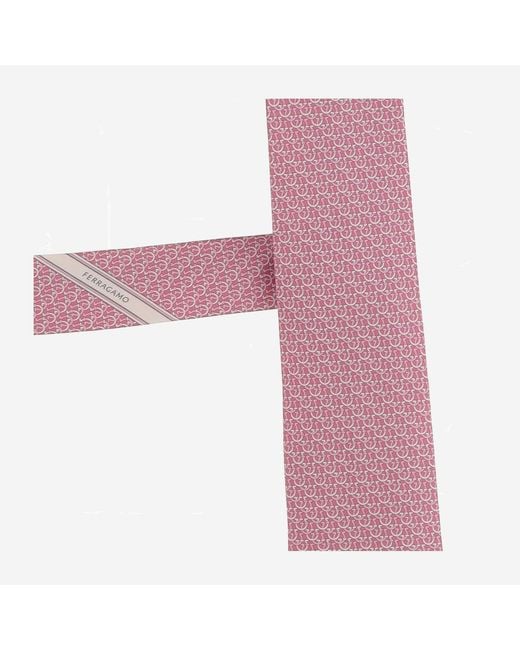 Ferragamo Purple Silk Tie Ties & Bow for men