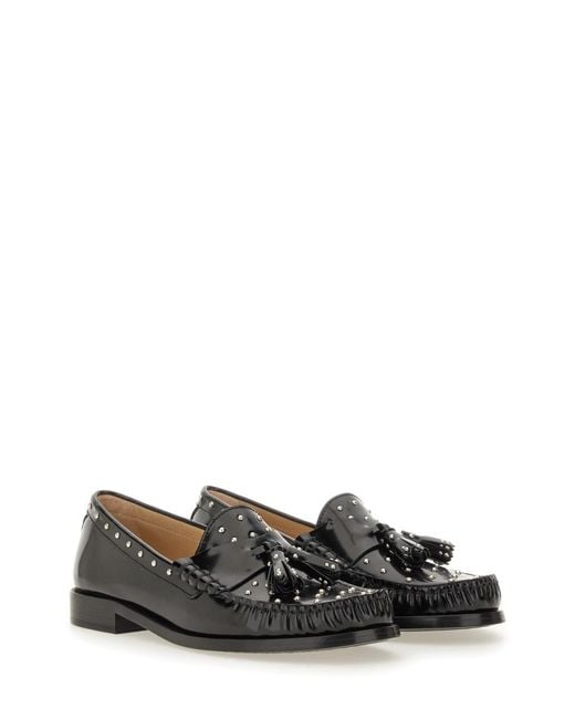 Stuart Weitzman Black Moccasin Lottie Loafers