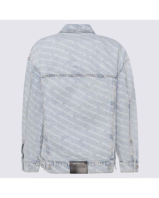 Alexander Wang Light Blue Cotton Casual Jacket
