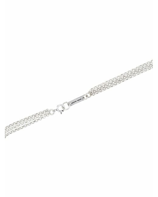 Isabel Marant Pink Metal Shiny Leaf Necklace Accessories Jewelry