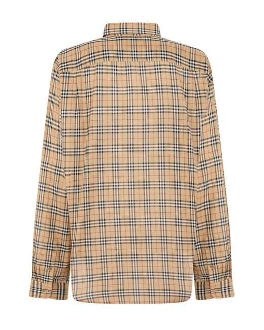 Burberry Natural Long-Sleeve Shirt Cotton for men