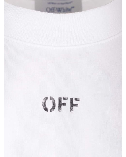 Off-White c/o Virgil Abloh Oversized White Off T-shirt for men