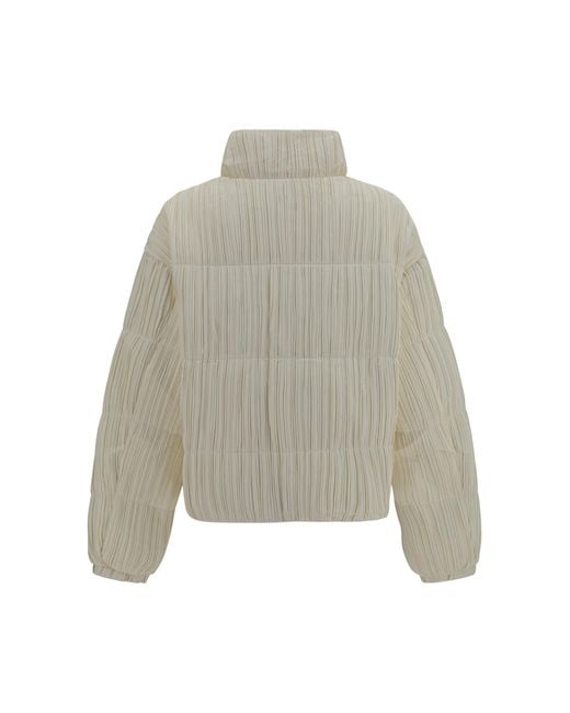 GONGDID DESIGN Gray Puffer Jacket Inner: Goose Down