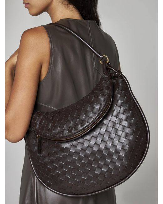 Bottega Veneta Black Gemelli Intrecciato Leather Large Bag
