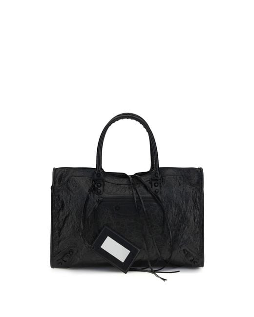 Balenciaga Black Le City Large Handbag Shoulder Bags for men