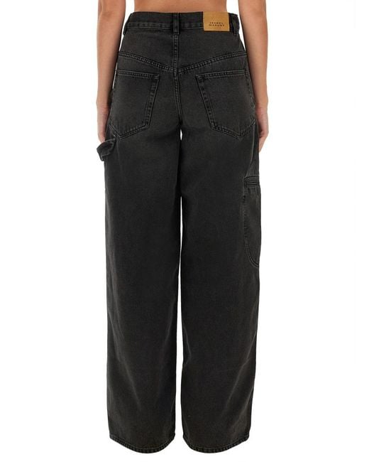Isabel Marant Black Jeans Solene Cotton