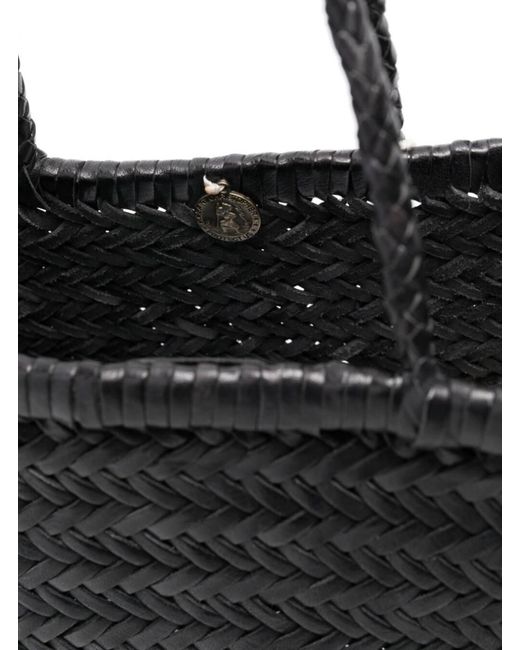 Dragon Diffusion Black Borsa Tote Piccola 'Triple Jump'