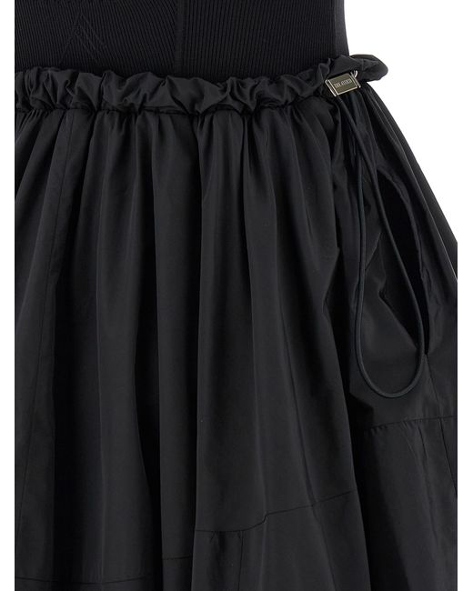The Attico Black Taffeta Dress
