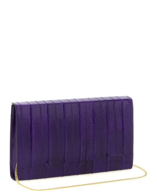 Giuseppe Zanotti Purple 'Tuxedo' Clutch