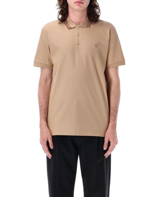Burberry Natural Pierson Polo Shirt for men