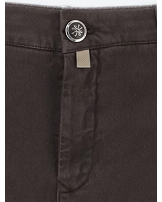 Jacob Cohen Gray Trousers Stretch Cotton-Blend Lyocell for men