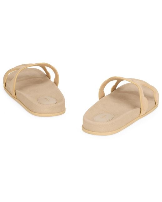 Céline Natural Slippers Triumph Calfskin Sandal
