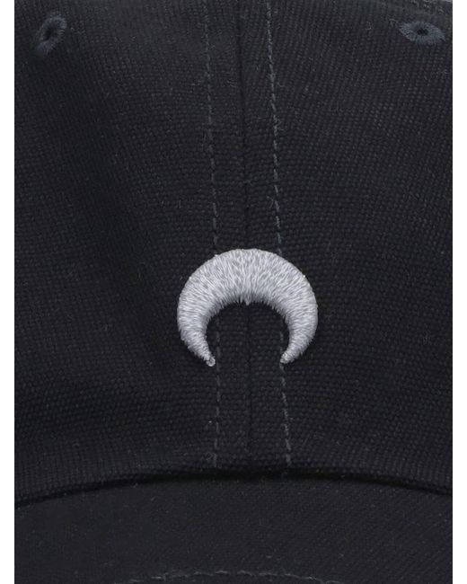 MARINE SERRE Black Logo Baseball Cap