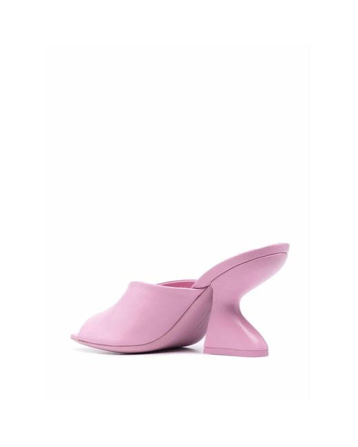 Ferragamo Pink Open-Toe Mule Sandals