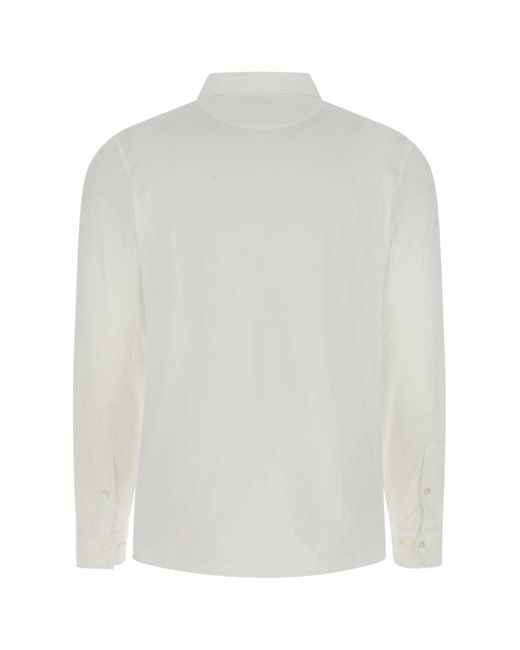 Hartford White Cotton Shirt for men