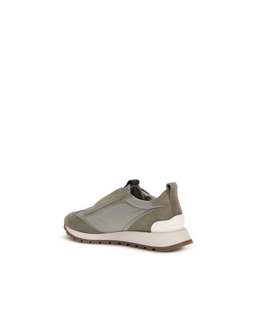 Brunello Cucinelli Gray Polyester Sneakers