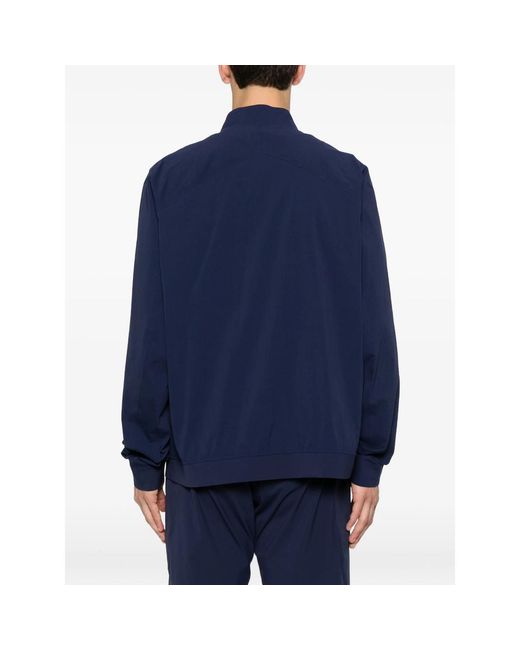 Veilance Blue Bomber Jacket Nylon Shell for men