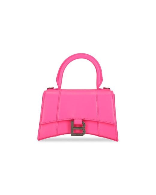 Balenciaga Pink Hourglass Xs Handbag