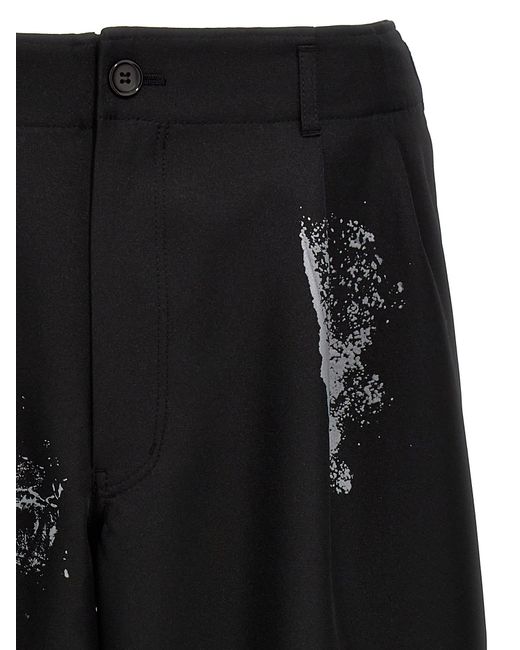 Comme des Garçons Black Printed Trousers for men
