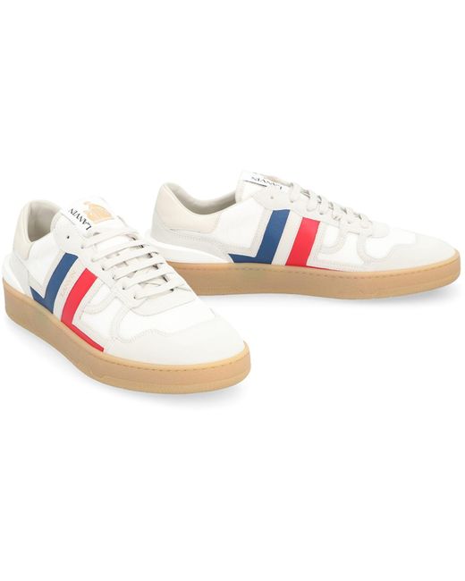 Lanvin White Clay Low-Top Sneakers for men