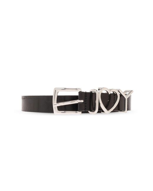 Y. Project Black Leather Belt By